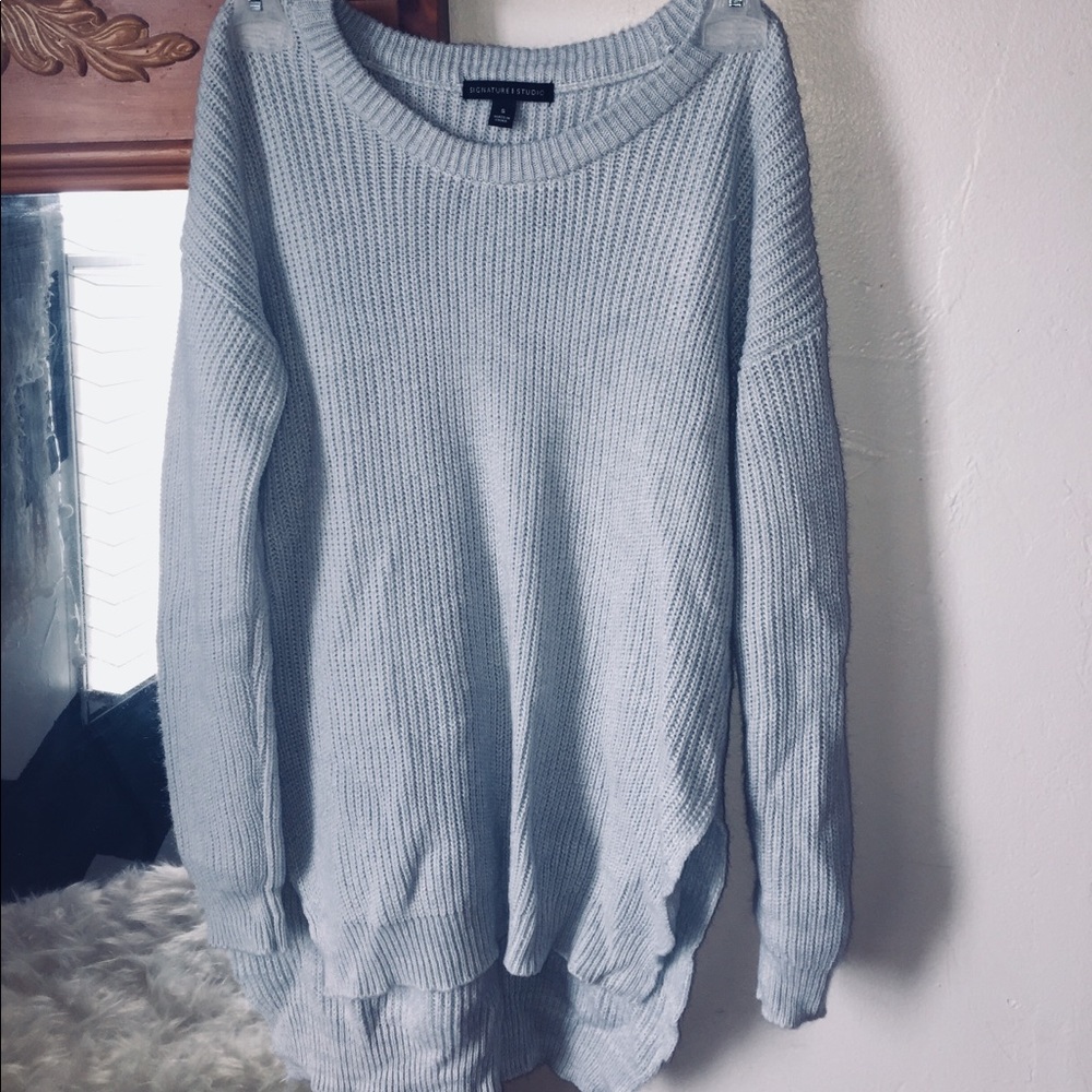 Super cute baby blue sweater!